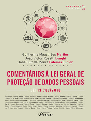 cover image of Comentários à Lei Geral de Proteção de Dados--3ª Ed--2025